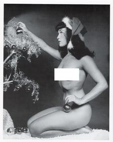 BUNNY YEAGER Vintage Pin Up Litho  Model BETTIE PAGE