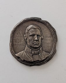 Rare Medalionl 1941 Don Justo Jose de Urquiza