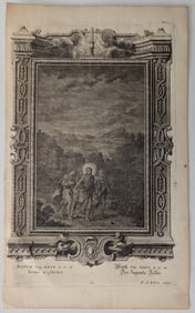 Antique Print-JESUS-PETER-SORROW-BETRAYAL-TAB.DCXCIX-Scheuchzer-c.1731