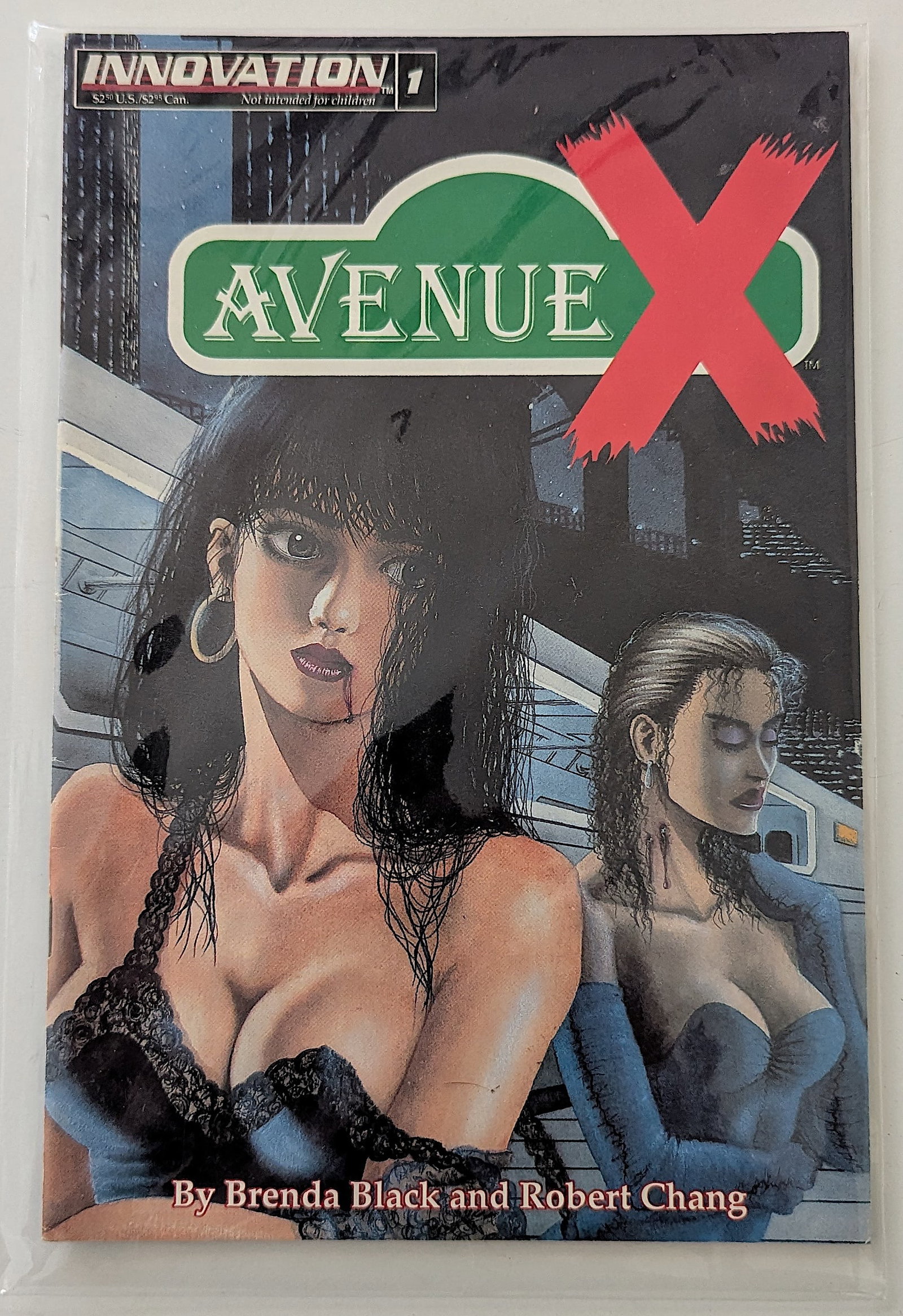 AVENUE X #1 Torment Innovation Comics Black Chang 1992: The provenance of this lot is from a quality collector PBC. Please see all the included images to read all related information. We have included quality scans to show it's actual condition. This lot i
