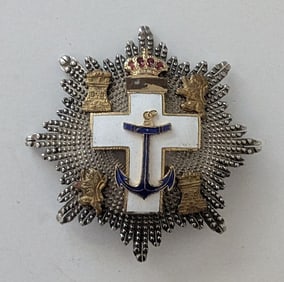 Spain, Kingdom. An Order Of Naval Merit With White Distinction, Ii Class Star