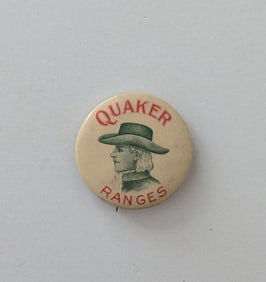 Early QUAKER RANGES Advertising Pinback pin