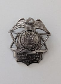 Vintage Great Lakes Steel Corp. Badge - State Of Michigan
