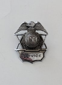 Vintage SERVICE Badge - State Of Michigan
