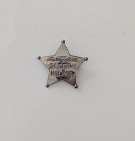 Vintage Children SAFETY HELPER Sheriff Badge 1928 CHICAGO Campaign