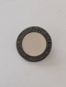 1953 Pabst Brewery Employee Badge LA Pinback