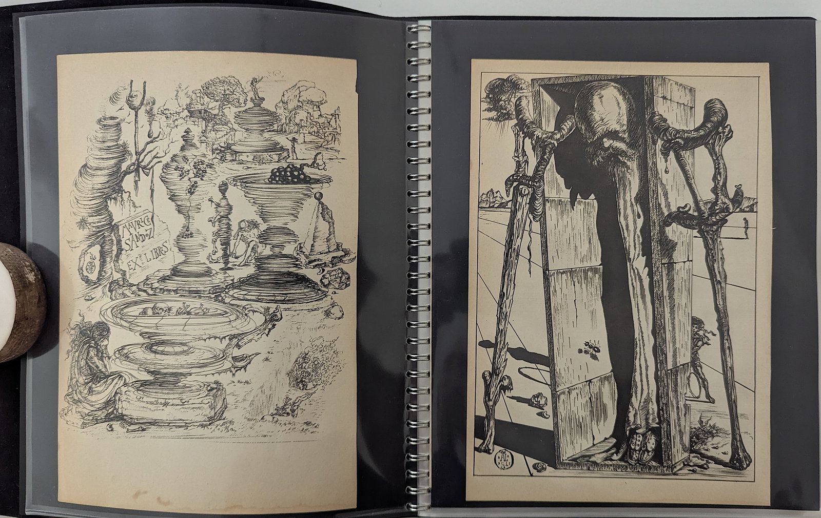 Folder with 24 Vintage 1946 Gravures SALVADOR DALI 10" x 47" (each): The provenance of this lot is from a quality collector PBC. Please see all the included images to read all related information. Each gravure measures Approx. 10" x 7". We have included quality scans t