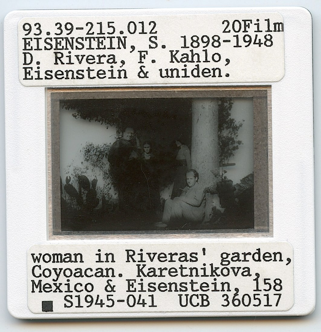 Vintage Art Quality Slide Photograph EISENSTEIN Diego Rivera and Frida Kahlo: The provenance of this lot is from a quality collector PBC. Please see all the included images to read all related information. We have included quality scans to show it's actual condition. This lot i