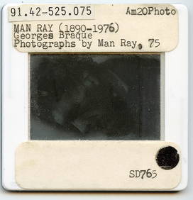 Vintage Art Quality Slide Photograph MAN RAY Georges Braque (1 of 2)
