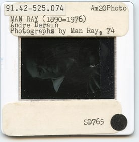Vintage Art Quality Slide Photograph MAN RAY Andre Derain