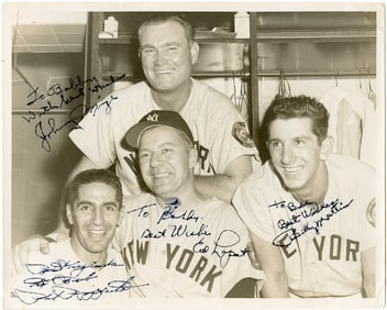 Original Baseball Photo YANKEES by DONG WINGFIELD Autographed