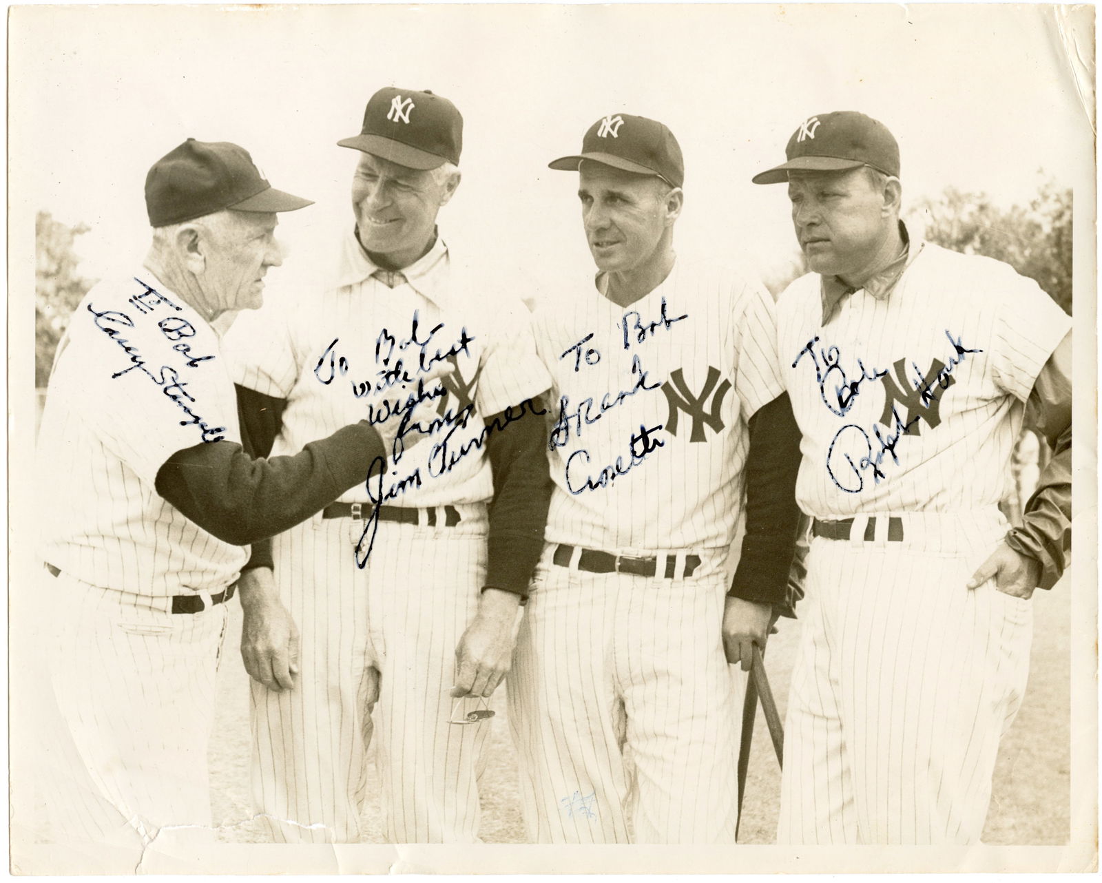Original Baseball Photo YANKEES by DONG WINGFIELD Autographed: The provenance of this lot is from a quality collector PBC. Please see all the included images to read all related information. The dimensions are Approx. 8" x 10". We have included quality scans to s