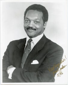 Jesse Jackson Original Hand Signed Photo