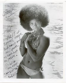 Original Hand Signed Photo GLORIA HENDRY as Rosie Carver, 1973