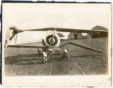 Set 2 Antique WW1 Airplane Bomber Photos (Glued each side same sheet)