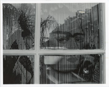 Original Photo Window with Persian Design Frida Kahlo
