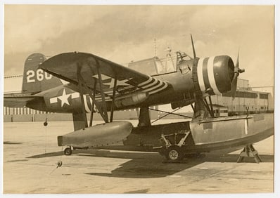 Original Photo WW2 US Navy Seagull Plane 4.5" x 6.5"