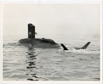 Vintage Original Photo USS Nuclear Submarine 10" x 8"