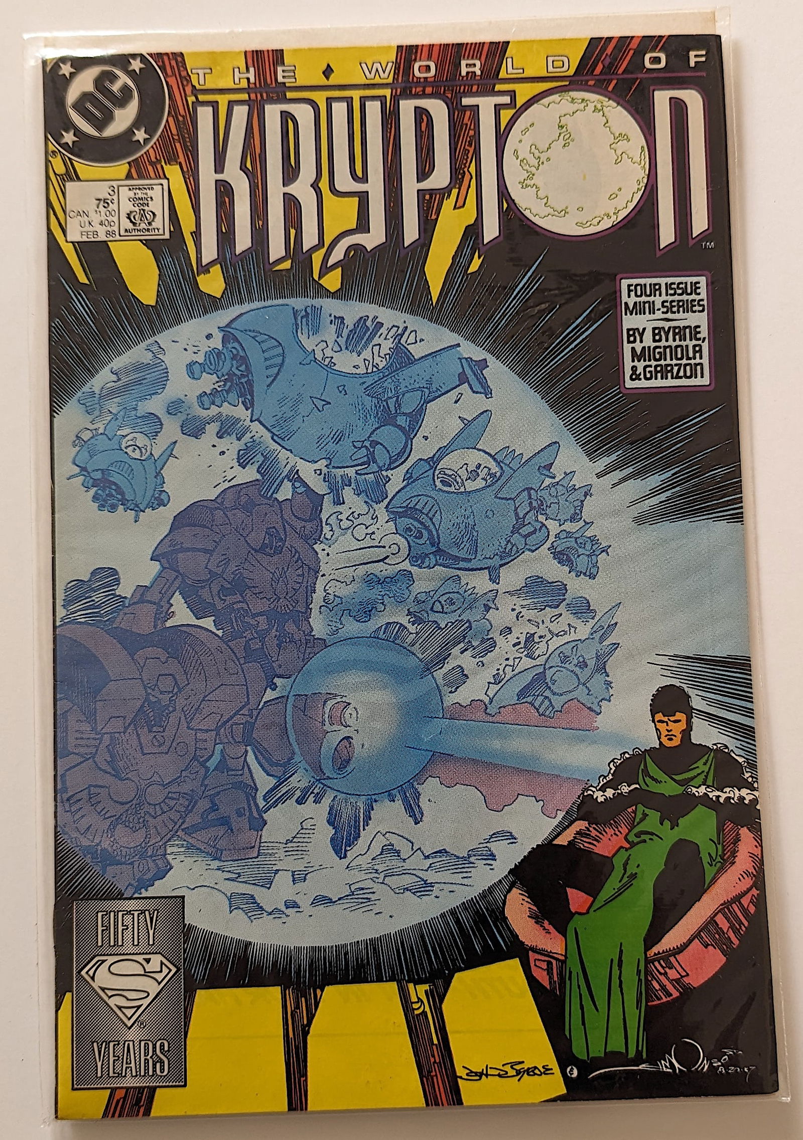 Vintage DC Comic Krypton, Feb. 1988 (1 of 1)