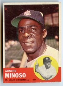 1963 Topps #190 Minnie Minoso HOF St. Louis Cardinals