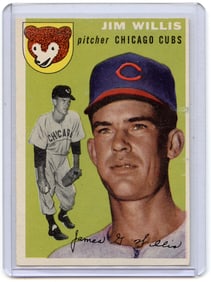 BASEBALL CARD - JIM WILLIS CHICAGO CUBS - 1954 TOPPS