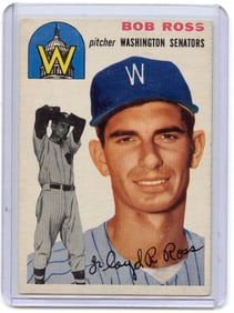 Bob Ross 1954 Topps #189 Senators Baseball Card