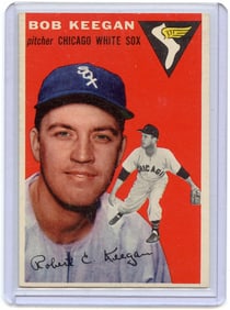 1954 Topps #100 Bob Keegan Vintage Baseball Card MLB Chicago White Sox Pitcher