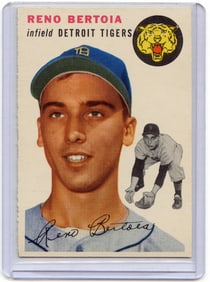 1954 TOPPS #131 RENO BERTOIA  DETROIT TIGERS Baseball Card