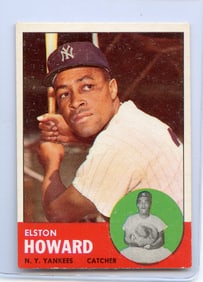 1963 Topps #60 NY Yankees' & Red Sox Elston Howard
