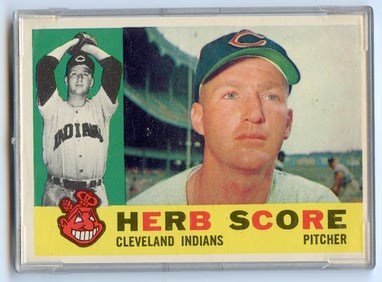 1960 TOPPS HERB SCORE 360 BASEBALL CLEVELAND INDIANS