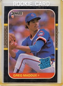 1987 Donruss Greg Maddux Rookie Baseball Card #36 Chicago Cubs