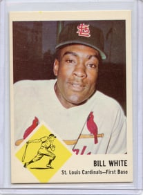 1963 FLEER BILL WHITE #63 Baseball Card
