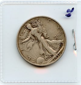 Currency Collectors 1936 Liberty Walking Silver Half Dollar