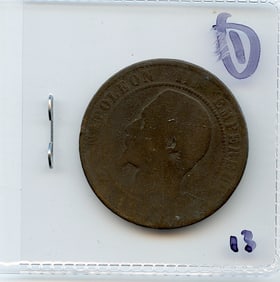 France 1853  ? Centimes Eagle  Napoleon III