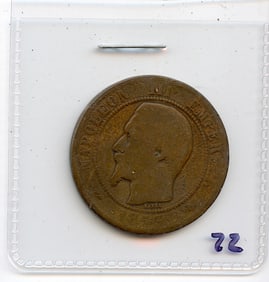 France 1853 10 Centimes Eagle  Napoleon III