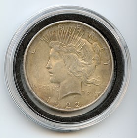 1922 Peace Silver Dollar Collectors US$1