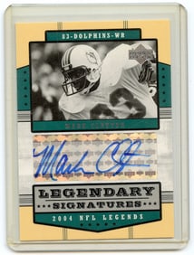 Mark Clayton Miami Dolphins Autographed 2004 Upper Deck NFL Legends