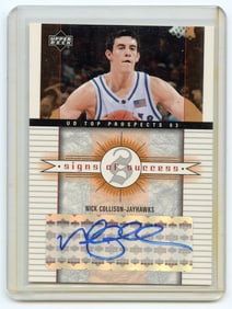 2003 Upper Deck Signs of Success Nick Collison  Autograph Basketball Card