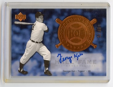 2005 George Kell Hall Of Fame Baseball Card Upper Deck Signed