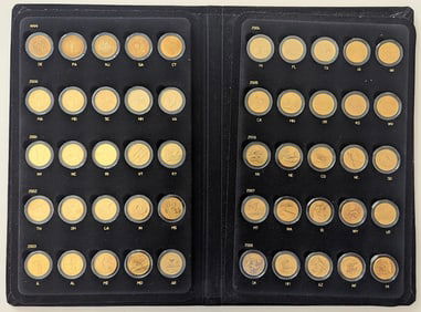 America’s New State Quarters Gold Plated Collection Set Album 1999-2008