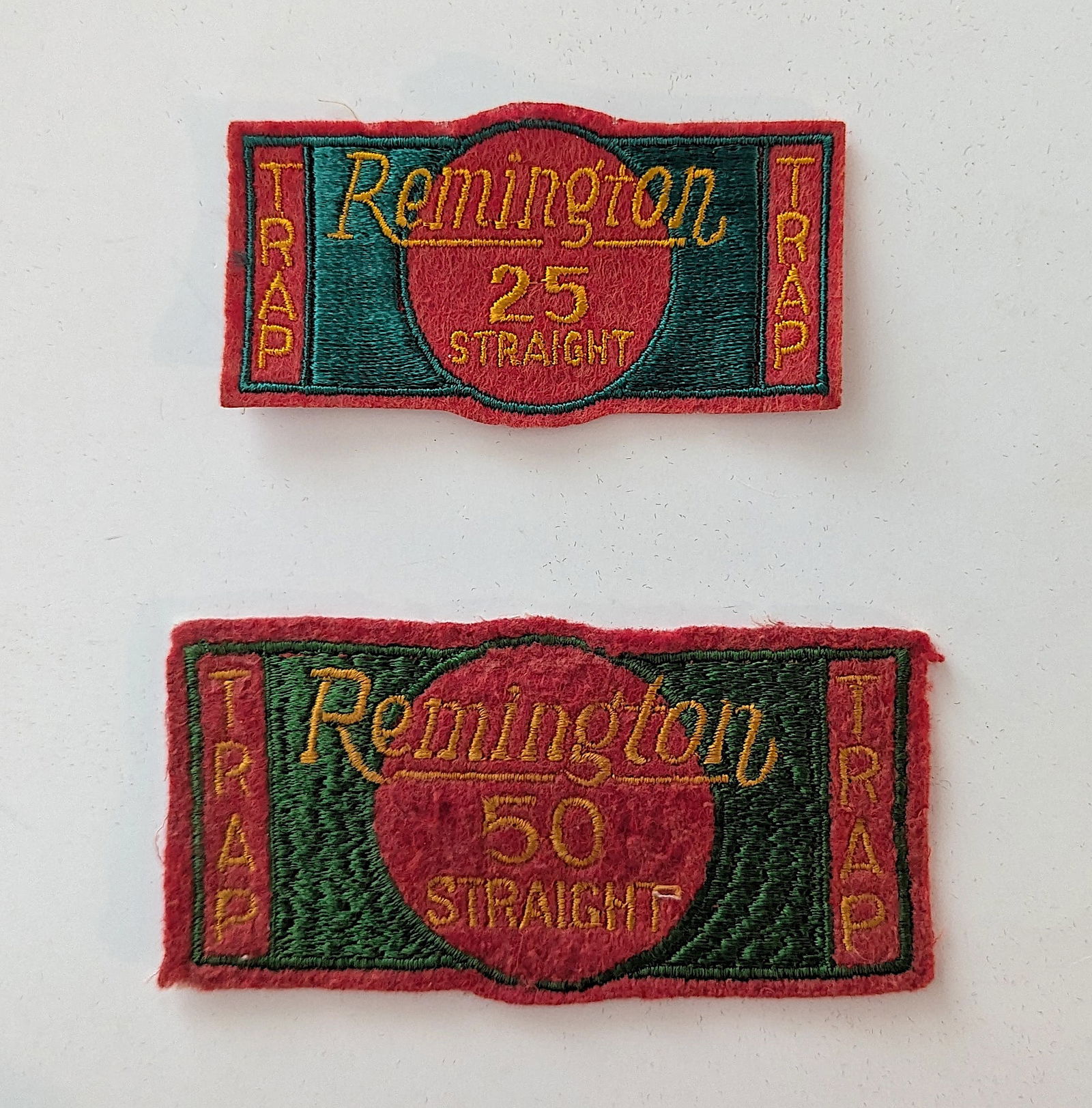 Vintage Set 2 Patches REMINGTON Trap (1 of 2)