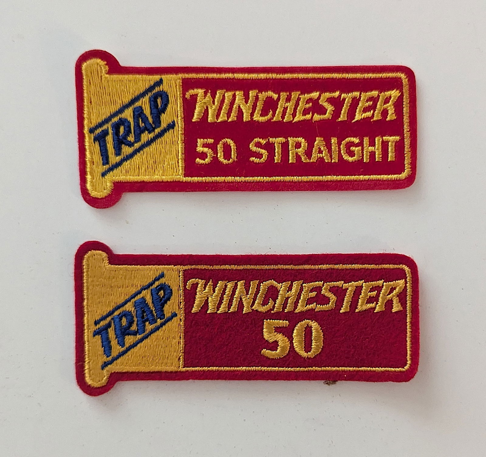 Vintage Set 2 Patches WINCHESTER Trap (1 of 1)