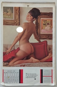 Vintage 1966 Pin Up Advertising PlayBoy Calendar