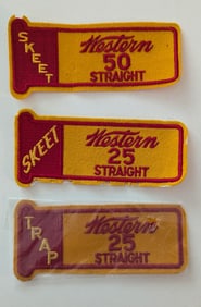 Vintage Set 3 Patches WESTERN Straight