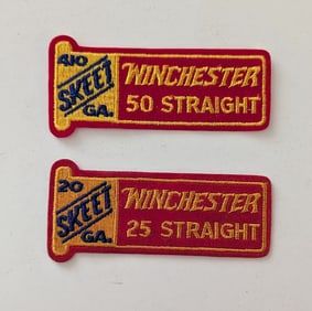 Vintage Set 2 Patches WINCHESTER Skeet, GA