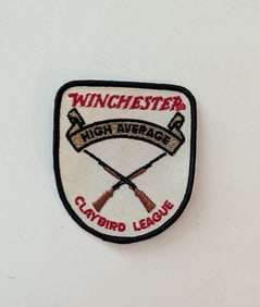 Vintage Patche WINCHESTER High Average Claybird League