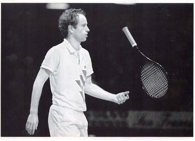 Original Vintage Iconic Press Photo Tennis JOHN McENROE, 1991