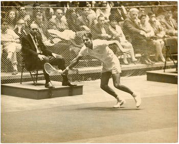 Original Vintage Iconic Press Photo Tennis PANCHO GONZALEZ, 1968