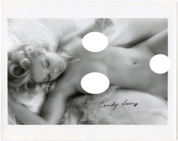 Original Vintage Photo 10" x 8" Signed CANDY BARRY Model