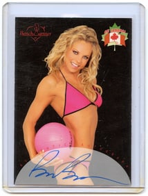 Autographed Rare Tradecard Pin Up Female BRANDI BOURGON